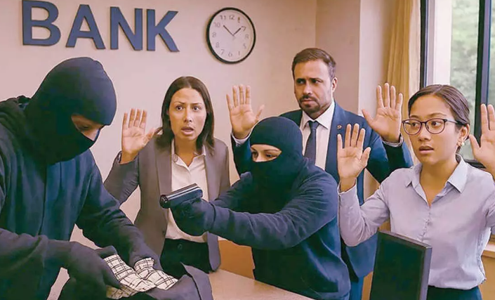 ఖతర్నాక్ దోపిడీ.. 20 నిమిషాల్లో క్లీన్ స్వీప్